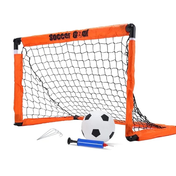 Soccer Goals for Kids,backyard Game Toy Gifts for 3 4 5 6 7 8+ Years Boy Girl,Soccer Net with Soccer Ball,Easy Assembly ,Portable Soccer Goal Training Equipment,Perfect Indoor Outdoor Sports game