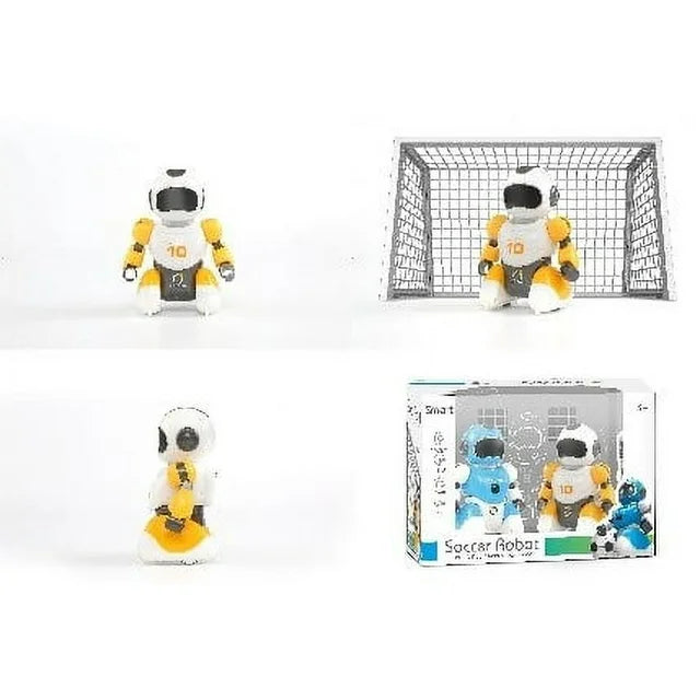 RC Soccer Robots, 2 Players Remote Control Soccer Robotic Game with Tackle, Dribble & Shoot, Kick The Ball Into The Net, USB Rechargeable STEM Projects Football Robot Toys for Boys & Girls