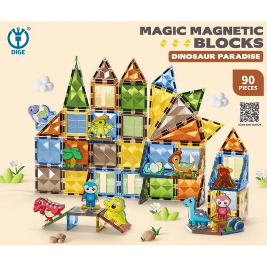 1105 Dinosaur Magnetic Tiles