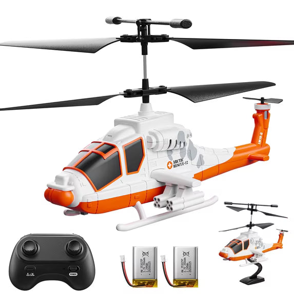 Wefone Remote Control Helicopter with Altitude Hold and 2 Rechargeable Batteries, Easy-to-Fly RC Helicopter for Beginners, Indoor Flying Toy Gift for Kids and Teens