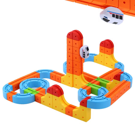 146 PCS Anti-Gravity Dinosaur 3D Track Car Toy Set, Large Flexible Race Track, DIY STEM Building Toy for Kids Ages 3-8