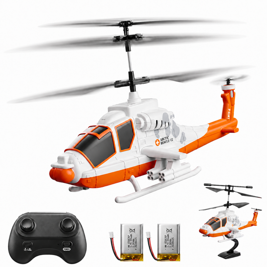 Wefone Remote Control Helicopter with Altitude Hold and 2 Rechargeable Batteries, Easy-to-Fly RC Helicopter for Beginners, Indoor Flying Toy Gift for Kids and Teens