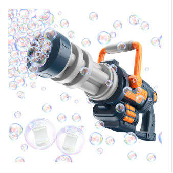 Bubble Machine Toy with Lights and Sound FX, Automatic Bubble Gun, Perfect Summer Toy Gifts for Toddlers 3 4 5 6