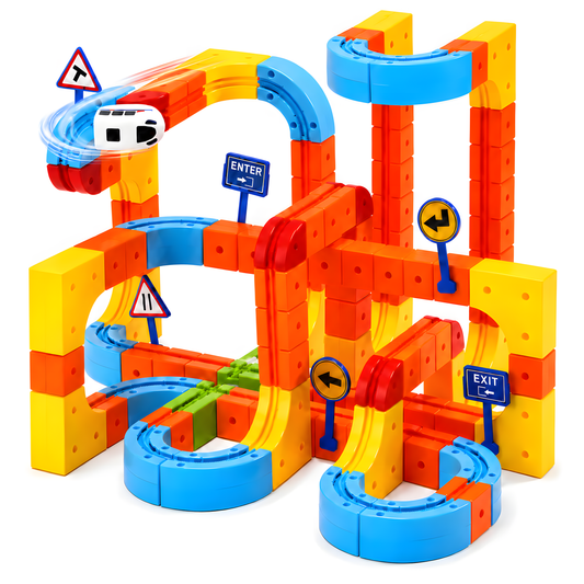 146 PCS Anti-Gravity Dinosaur 3D Track Car Toy Set, Large Flexible Race Track, DIY STEM Building Toy for Kids Ages 3-8