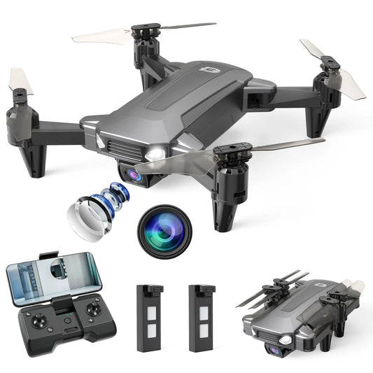 DEERC D40 Drone for Kids and Adults, 1080P Camera RC Quadcopter with Headless Mode,One Key Take off/ Landing Features, 2 Batteries, Black