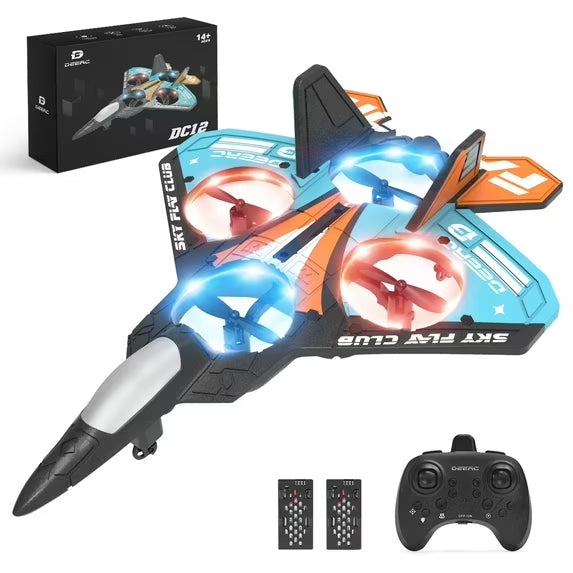 DEERC Drone for Kids DC12 Mini Stunt Remote Control Drone Lightweight Foam Design 2.4GHz Headless Mode Gliding One Key Take Off