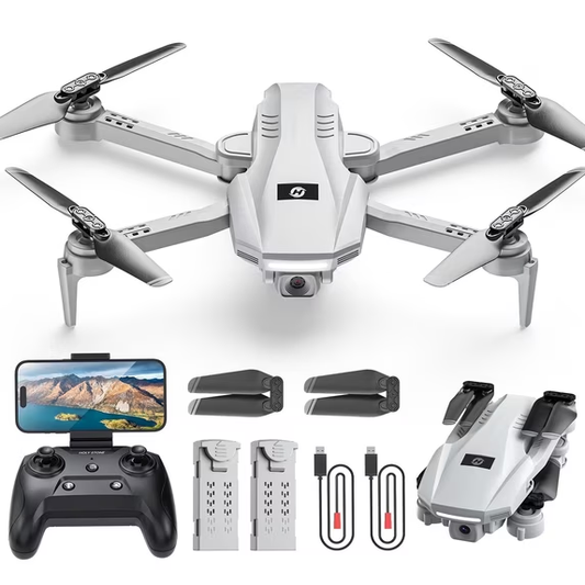 Holy Stone HS130 FPV Drone with 1080P HD Camera for Adults and Kids, Altitude Hold, 2 Batteries, Gray