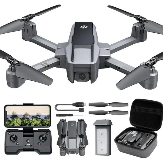 Holy Stone HS440D GPS Drone with Camera for Adults 4K, Foldable FPV Drone with 19Mins Flight Time, Auto Return, Follow Me, Waypoints, 5G Transmission, Under 249g Easy for Beginners