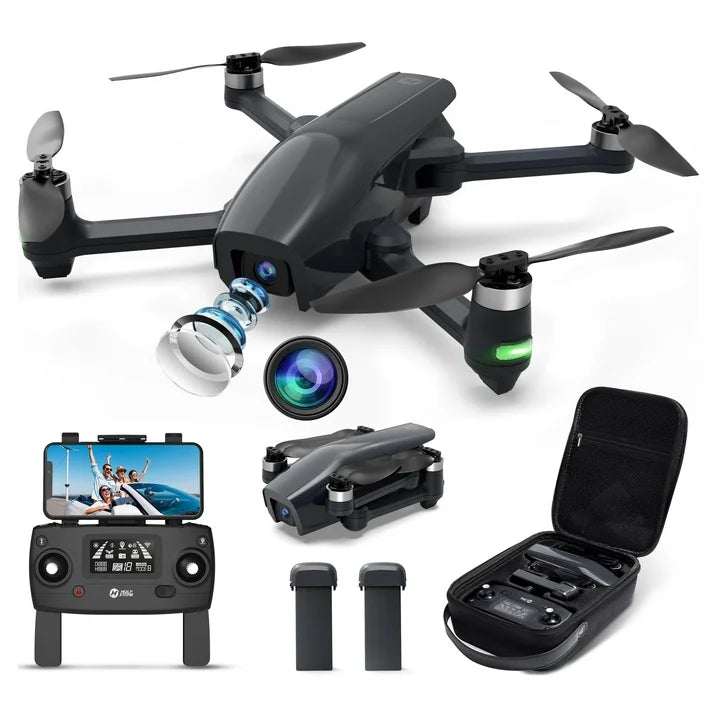 Holy Stone HS710 Drone for Adults with 4K Camera Foldable GPS RC Quadcopter with 2 Batteries 50 Min Flight Time Gifts Toys for Outdoor Play