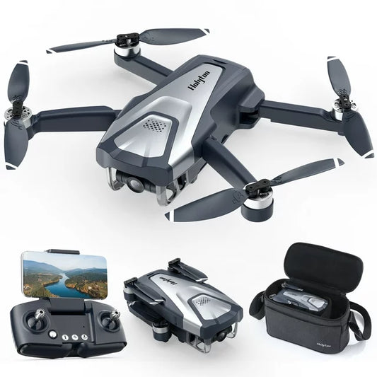 Holyton GPS Drone with 4K UHD Camera, RC Quadcopter Brushless Drone for Adults, 5G WiFi FPV Transmission, GPS Auto Return, Follow Me, Waypoints, Circle Fly