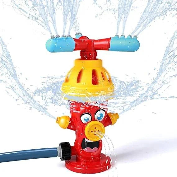 Hydrant Sprinkler for Kids Outdoor Play, Water Spray Sprinkler with Rotating Nozzle, Summer Water Toy Gift for Toddlers Backyard Lawn Outside Water Game