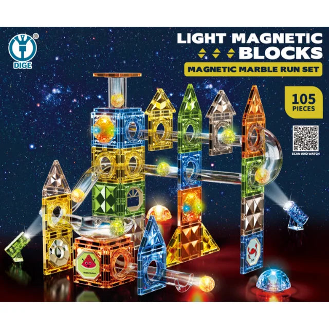 3301 Light-up Magnetic Track Building Blocks