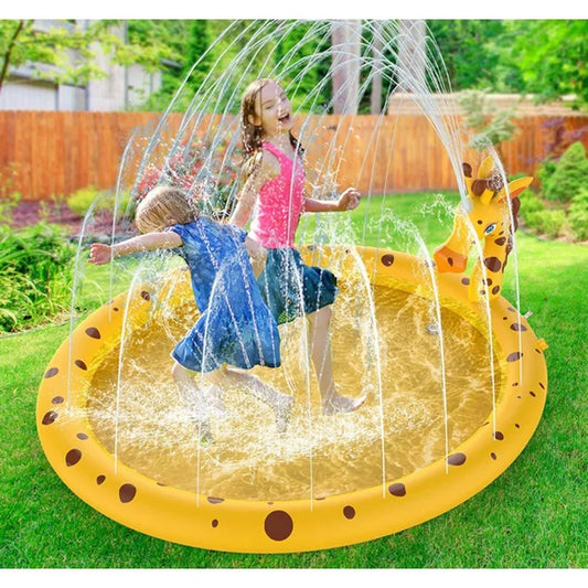 Sprinkler & Splash Play Mat, Inflatable Summer Outdoor Sprinkler Pad Water Toys Fun for Children, Infants, Toddlers, Boys, Girls and Kids