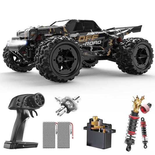 DEERC 9309E All Terrain Fast RC Cars for Adults 40KPH,4WD Electric Off-Road Remote Control Monster Truck,2.4Ghz High Speed Car,Waterproof Monster Truck with 2 Batteries for Boys & Kids