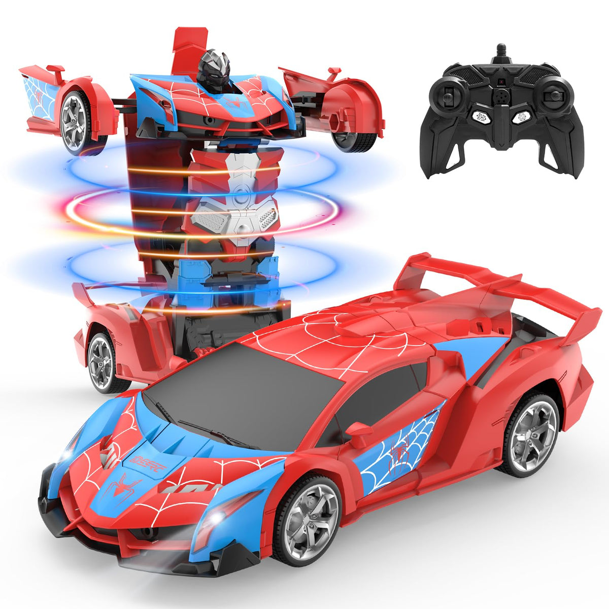 DEERC Spider RC Car Transform Robot, 2.4GHz Remote Control Spider Cars ...