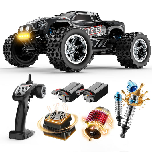 DEERC 8618 1/16 Fast Brushless RC Cars for Adults, Max 56mph, 2 3S Lipo Batteries Electric Off-Road Waterproof RC Truck,4X4 High Speed Remote Control Car, All Terrain RC Truggy for Boys